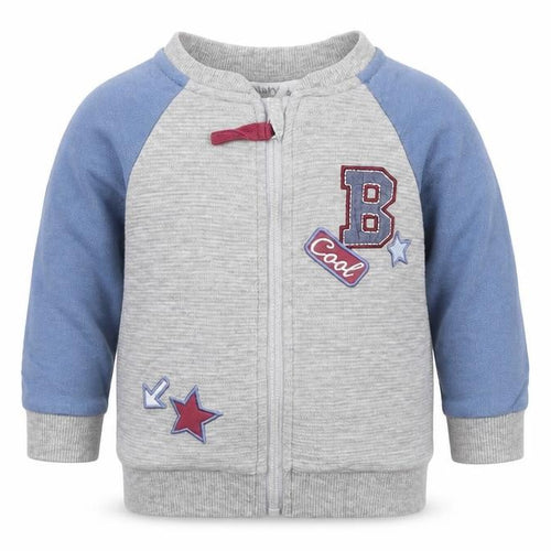 M&Co Baby Grey   Full Zip Jumper Size 6-9 Months  - Star