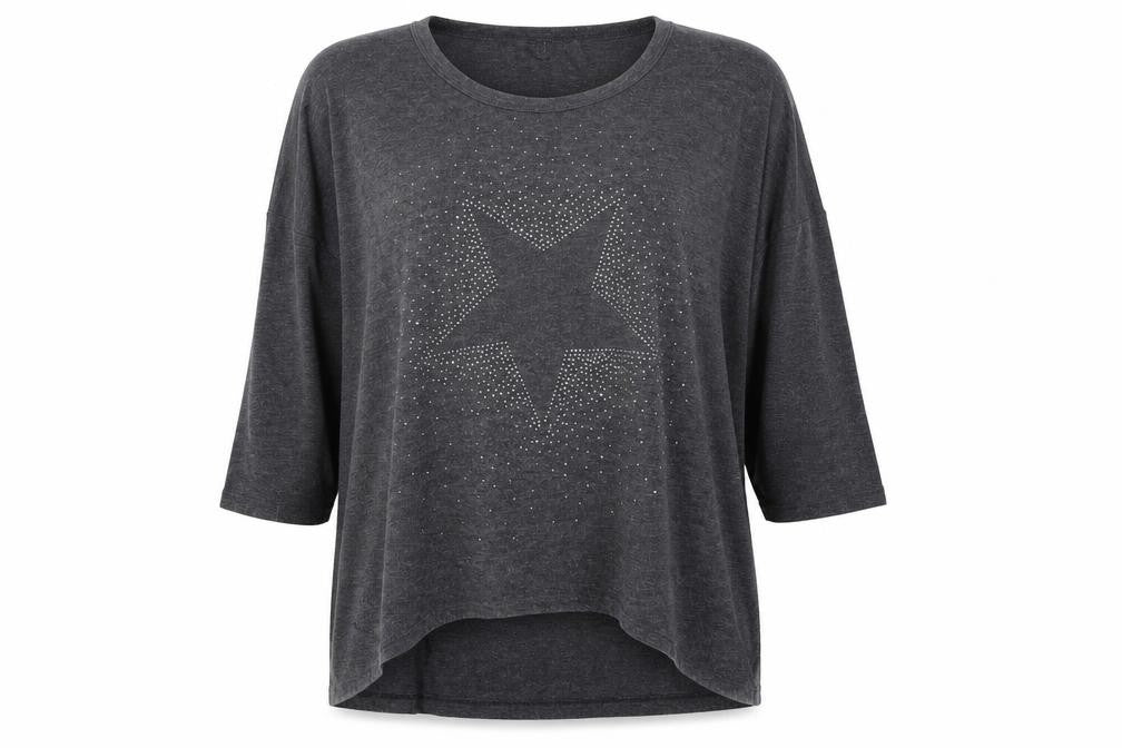 Front view of Tippy women’s grey jumper, size XL
