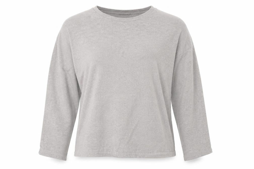 Front view of Zara women’s brown pullover sweatshirt, size S