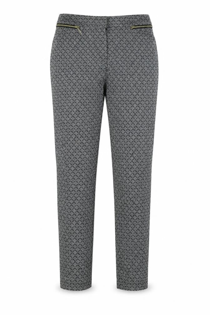 George Womens Black Geometric  Trousers  Size 8 L28 in