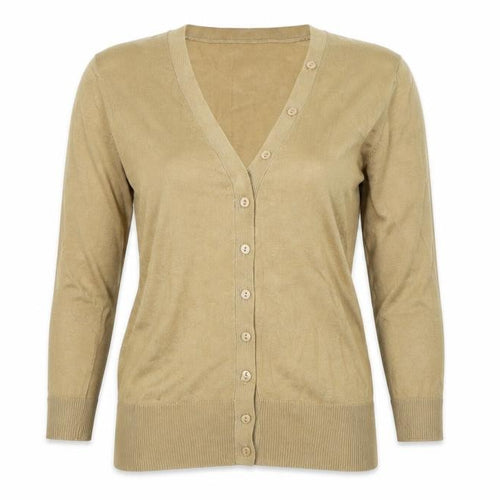 Papaya Womens Beige  Rayon Cardigan Jumper Size 8