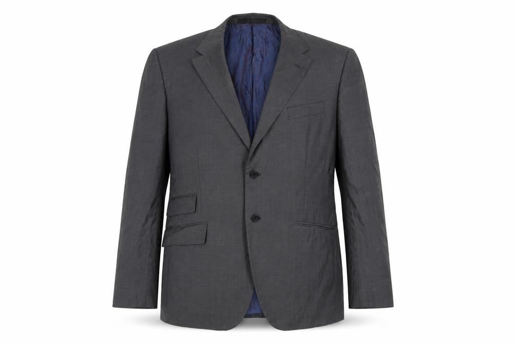 Front view of Marks & Spencer men’s grey jacket suit jacket, size 44