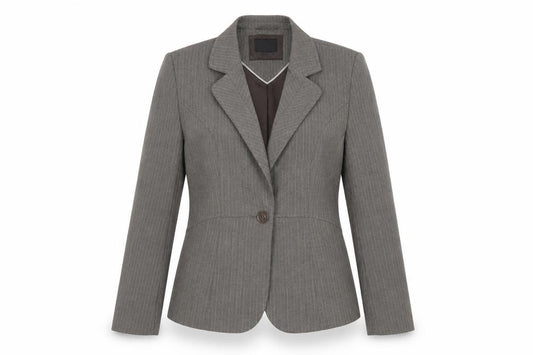 Front view of Next women’s brown jacket suit jacket, size UK 12