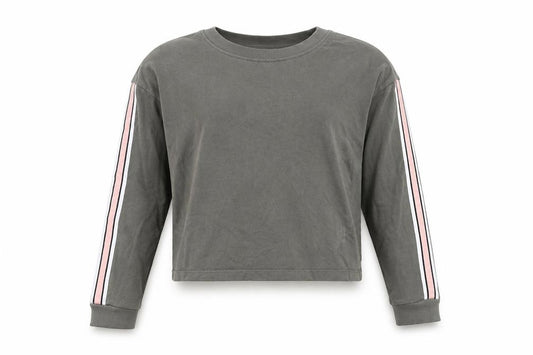 Front view of H&M girls’ green jumper, size 11-12, years