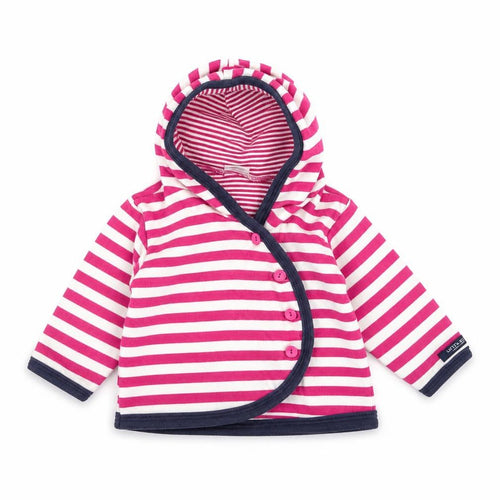 Little Shrimp Baby Pink Striped  Jacket  Size 3-6 Months
