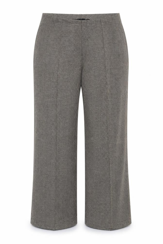 BM Womens Brown Herringbone  Trousers  Size 12 L24 in
