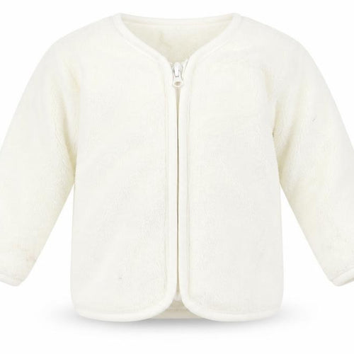 Cuddlesome Baby Ivory  Fleece Jacket  Size 3-6 Months