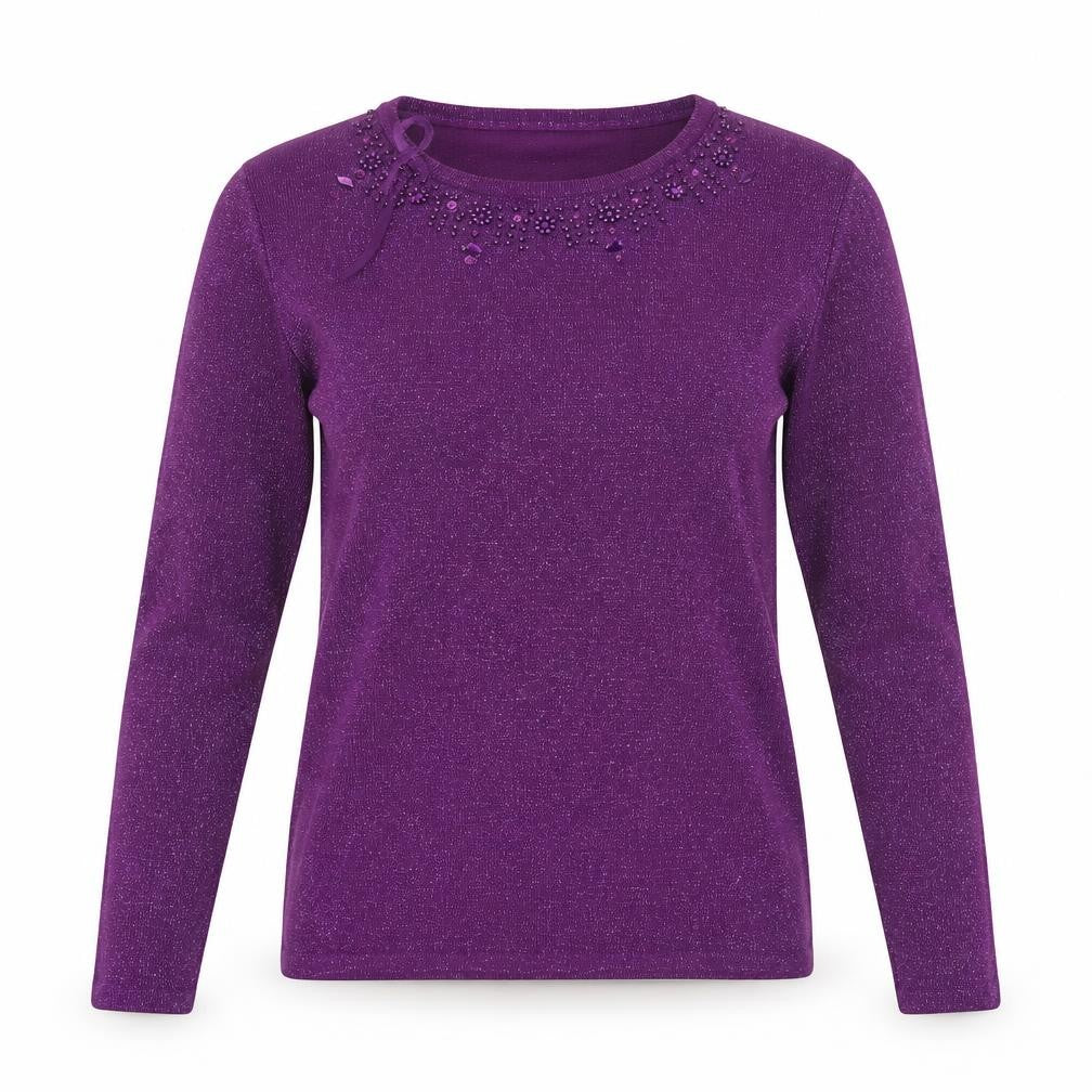 Bonmarché Womens Purple   Pullover Jumper Size XS