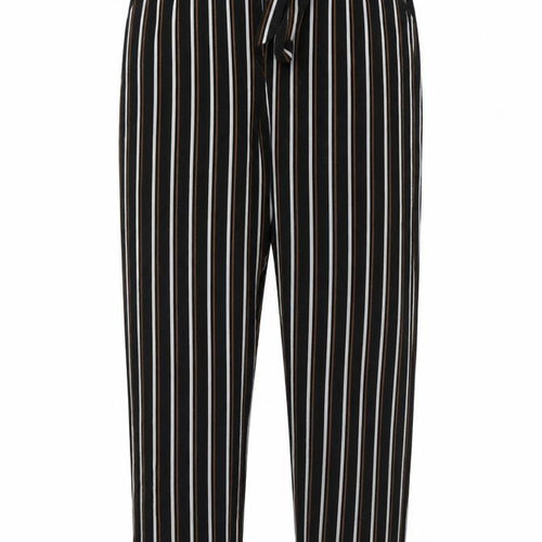 Amisu Womens Black Striped  Trousers  Size M L27 in