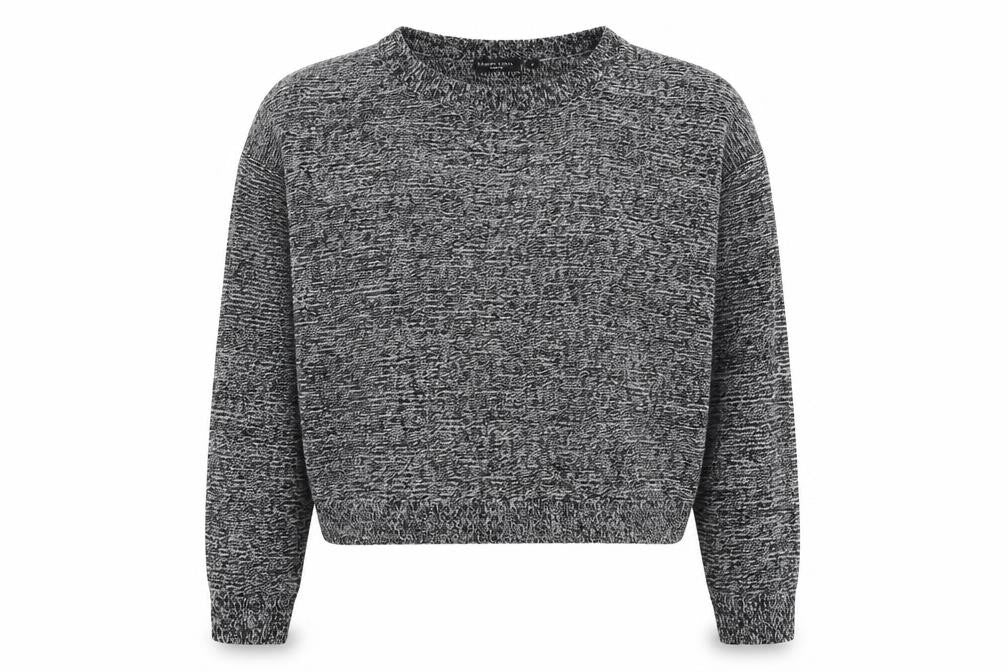 Front view of brave sould women’s black jumper, size M