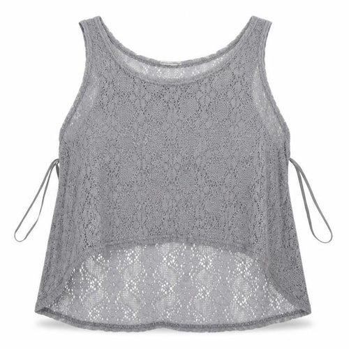 Preworn Womens Grey   Cropped T-Shirt Size M
