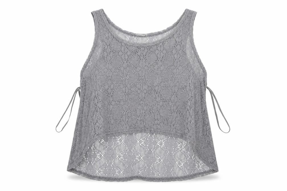 Preworn Womens Grey   Cropped T-Shirt Size M