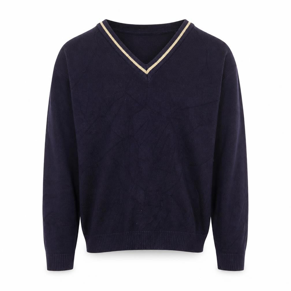 Front view of Cortelle men’s blue jumper, size S