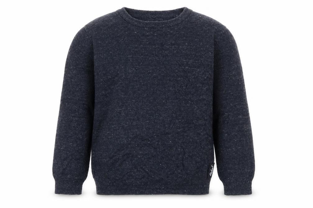 Front view of Primark boys’ blue pullover sweatshirt, size 6-7, years