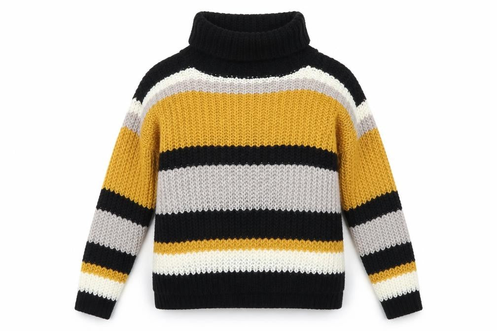 SELECT  Womens Yellow Striped  Pullover Jumper Size 12