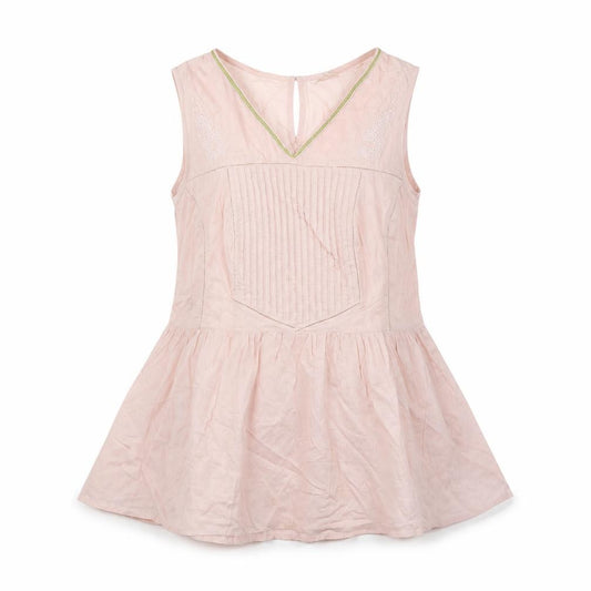 Front view of Papaya women’s pink a-line, size M