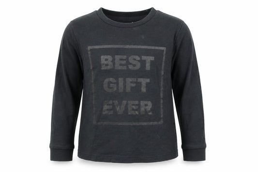 Front view of F&F boys’ grey basic t-shirt, size 12-18, months