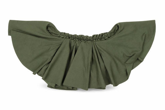 Front view of Cameo Rose women’s green basic blouse, size UK 12