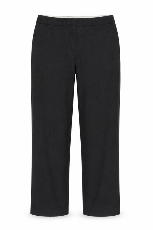 Front view of Next women’s grey trousers, size UK 14, 30-inch leg