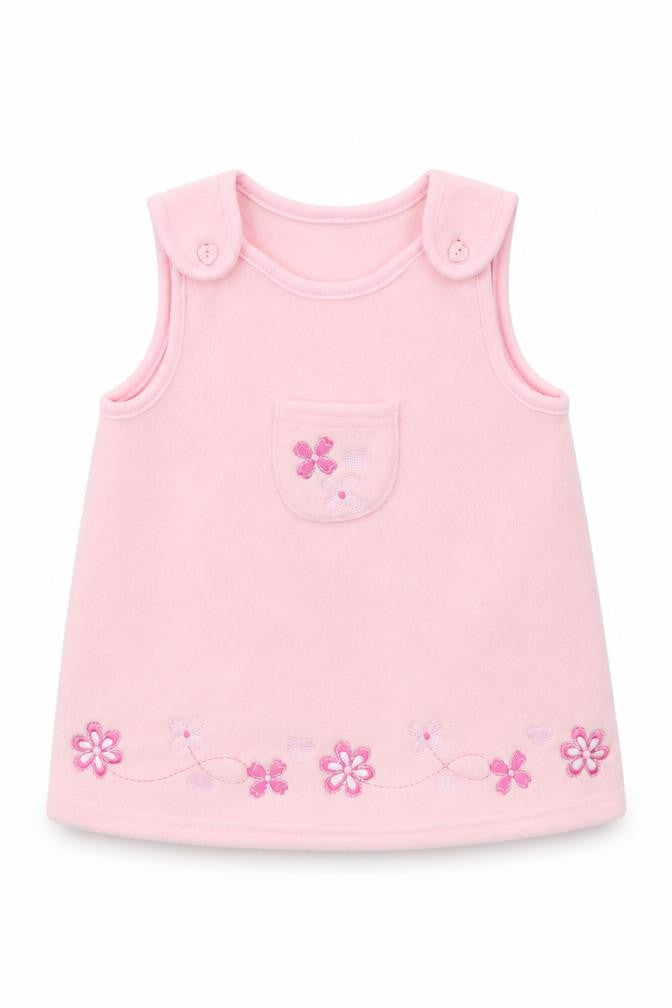 Little precious Baby Pink  Fleece A-Line  Size 3-6 Months