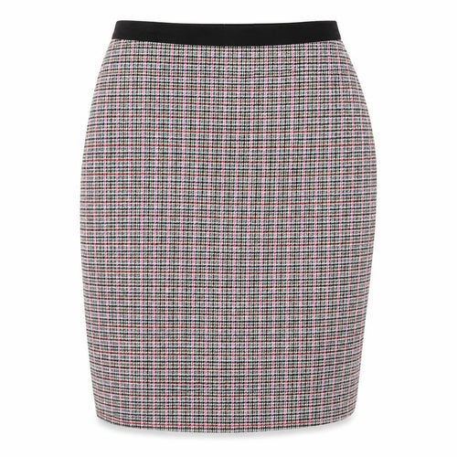 Clements Ribeiro Womens Grey Check  Straight & Pencil Skirt Size 10