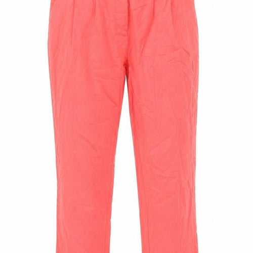 Topshop Womens Pink   Trousers  Size 10 L26 in