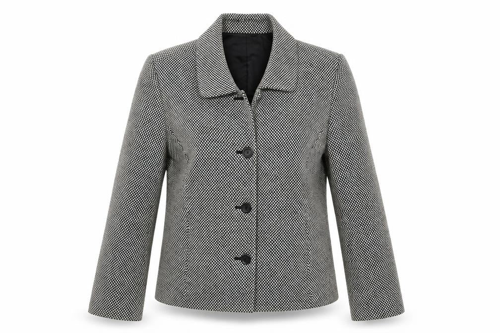 Front view of Character Club women’s white jacket blazer, size UK 8