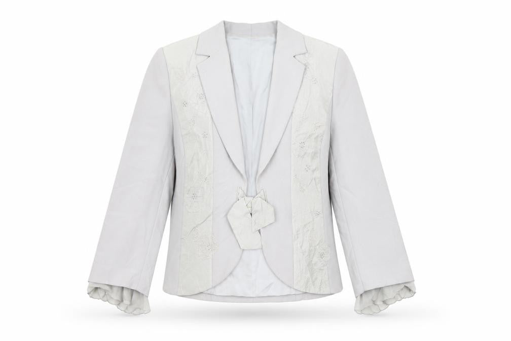 Front view of Gold women’s grey jacket coat, size UK 10