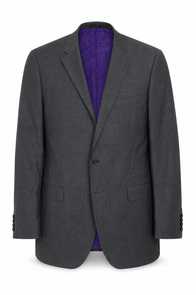 Front view of Marks & Spencer men’s grey jacket suit jacket, size 42
