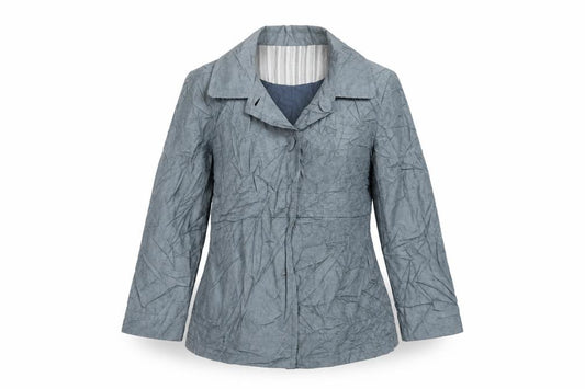 Front view of Patra women’s blue jacket suit jacket, size M