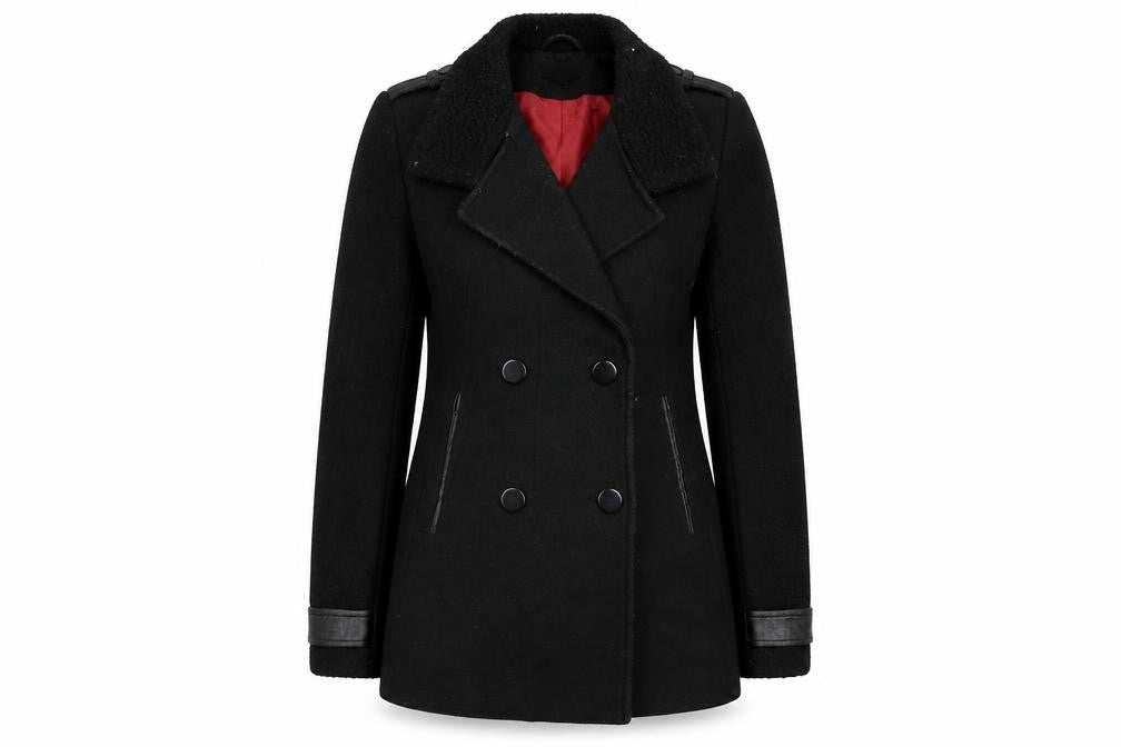 New Look  Womens Black   Jacket Coat Size 12