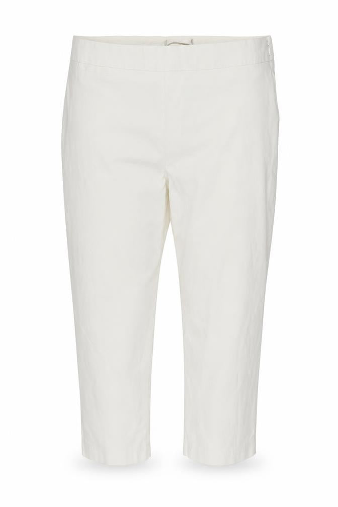 Preworn  Womens White   Cropped Trousers Size 32 in
