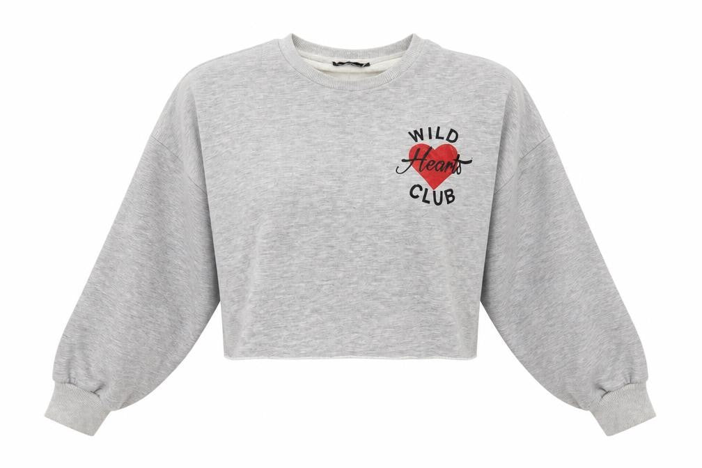 New Look Womens Grey   Pullover Sweatshirt Size 14  - Wild Hearts Club
