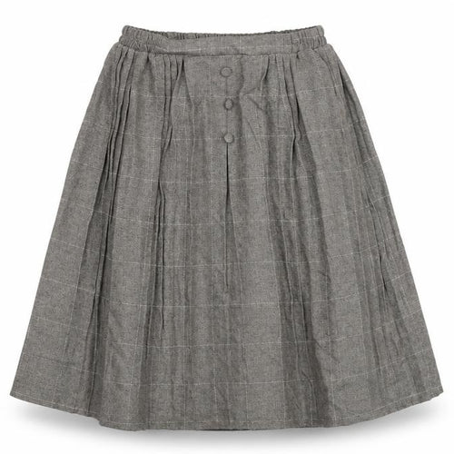 Preworn Womens Brown Check  A-Line Skirt Size S