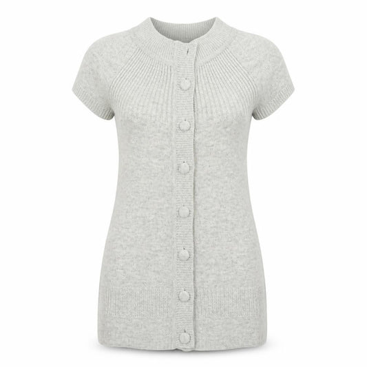 Front view of Ella women’s grey jumper dress, size S