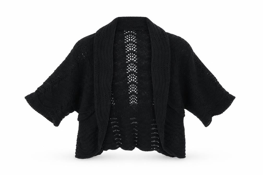 M&Co Womens Black   Shrug Jumper Size S