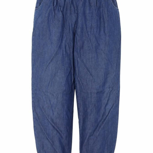 Confetti Womens Blue   Trousers  Size L L23 in