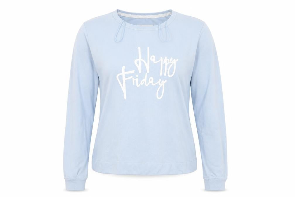 Front view of Sleepwear women’s blue jumper, size UK 12