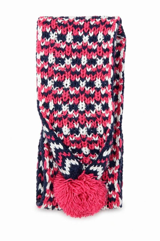George Girls Blue Herringbone  Scarf Scarves & Wraps One Size