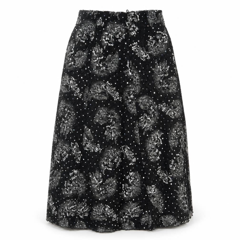 Preworn Womens Black   Swing Skirt Size M
