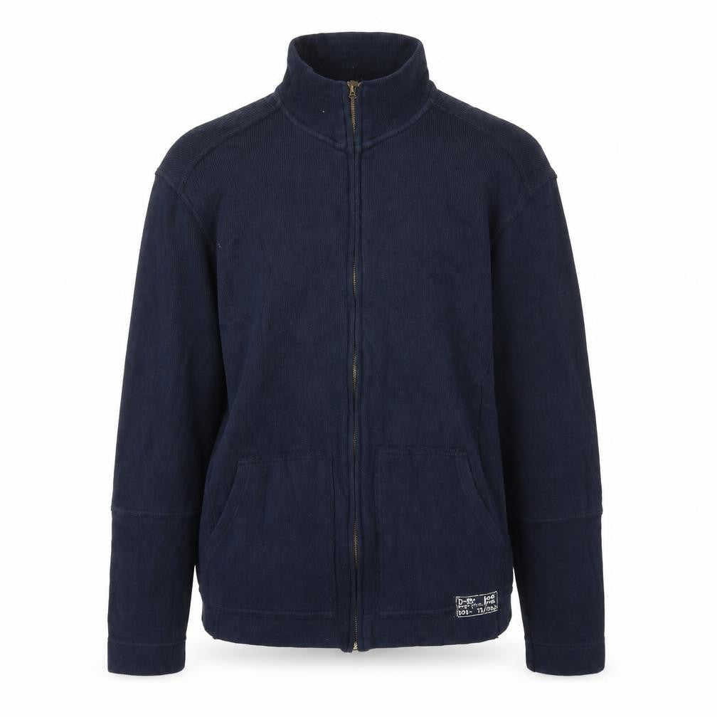 Front view of BHS men’s blue full zip sweatshirt, size M