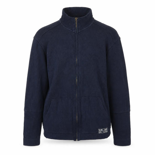 Front view of BHS men’s blue full zip sweatshirt, size M