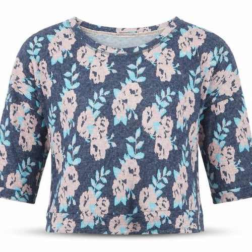 George Womens Blue Floral  Pullover Jumper Size 14