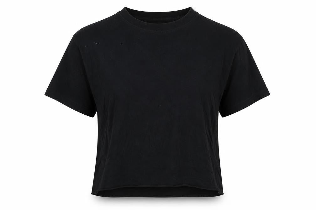 Casual Classics Womens Black   Cropped T-Shirt Size M