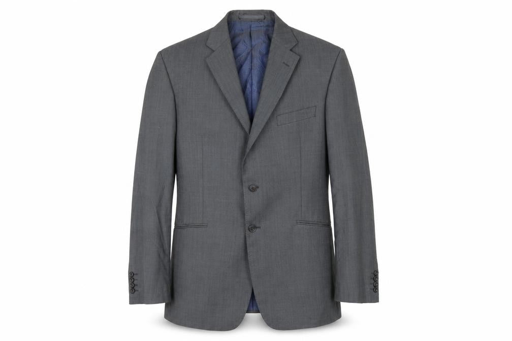 Front view of Marks & Spencer men’s grey jacket suit jacket, size 42
