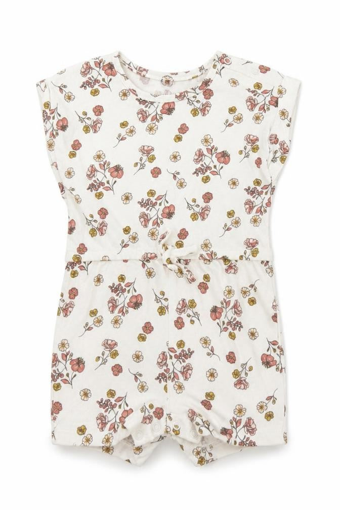 Primark Girls White Floral  Romper One-Piece Size 3-6 Months