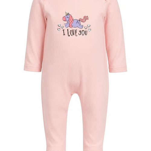 George Girls Pink   Babygrow One-Piece Size 0-3 Months  - Unicorn