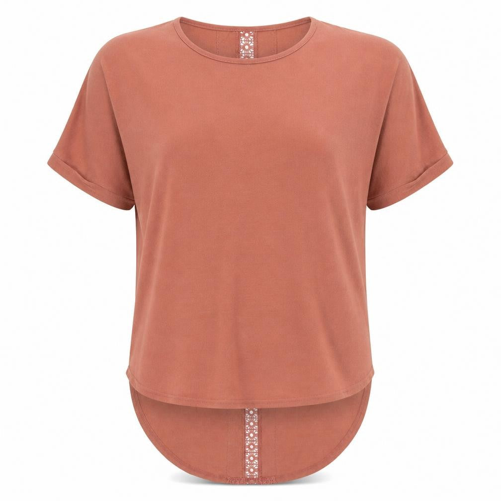Front view of New Look women’s pink tunic blouse, size M