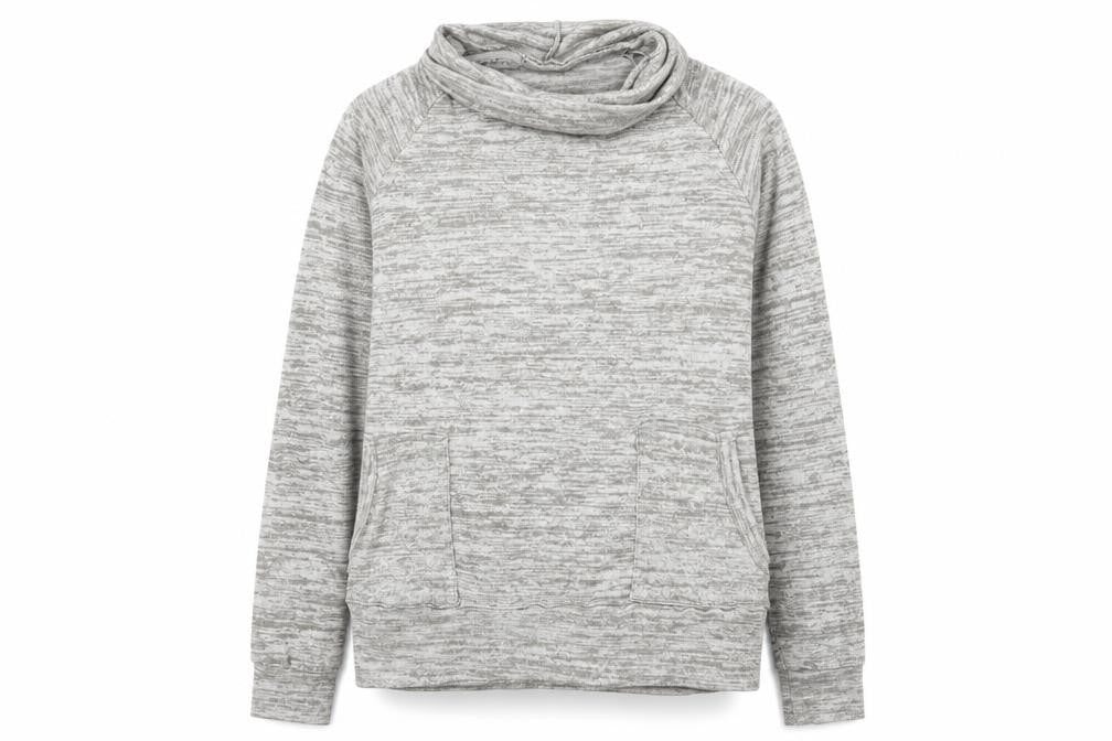 Front view of Preworn women’s grey jumper, size M