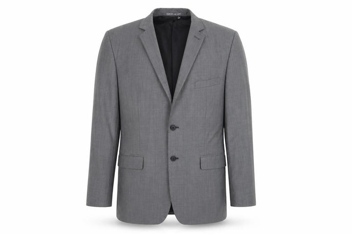 Front view of Racing Green men’s grey jacket suit jacket, size 38